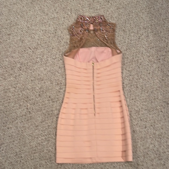 Sherri Hill pink bandage dress sz 6 - Picture 3 of 6